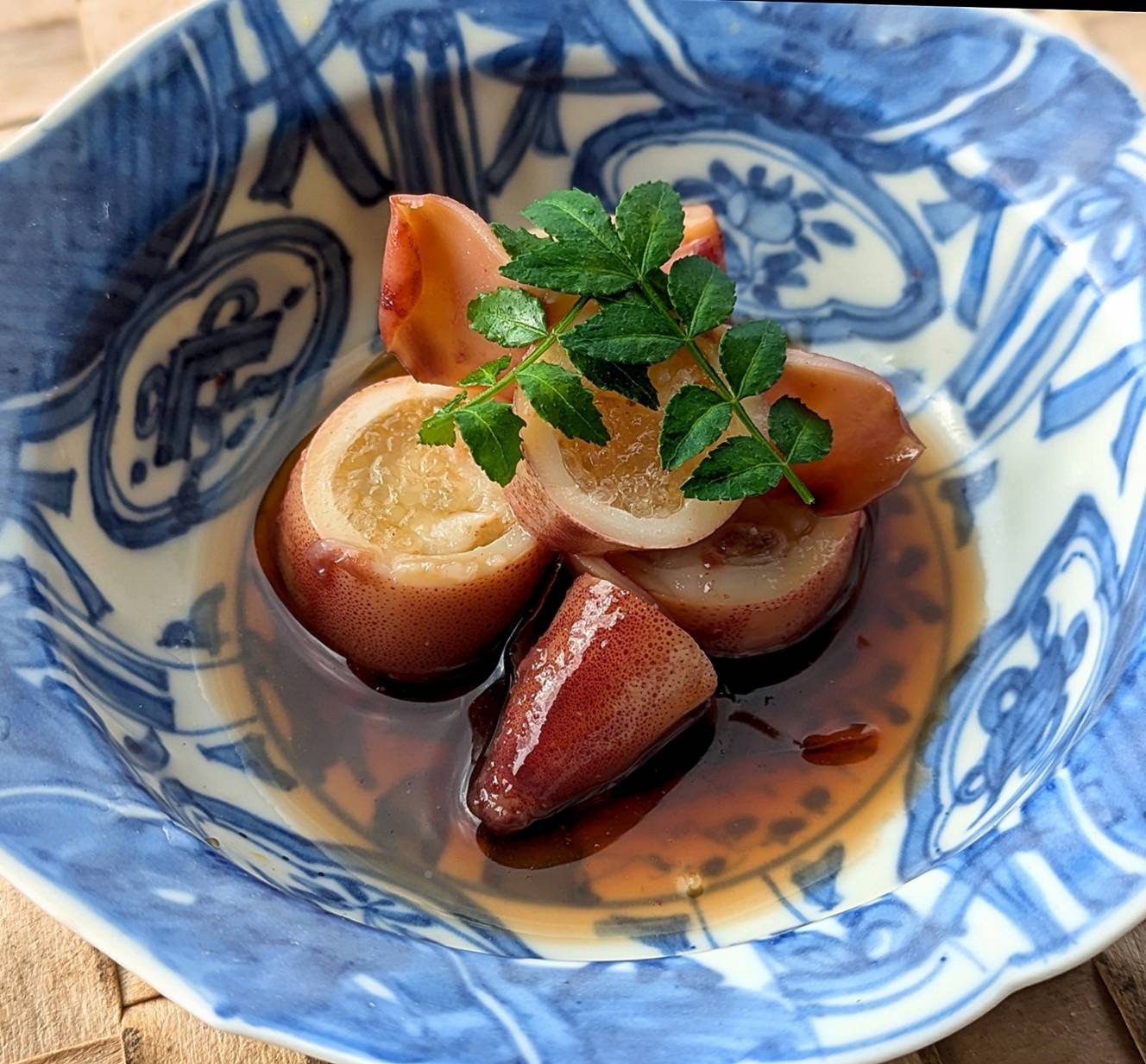 子持ちヤリイカの煮付け